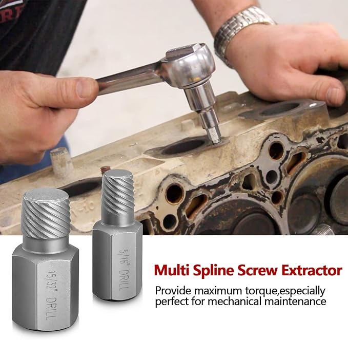 32-Piece Allen Socket Set and 25-Piece Screw Extractor Set