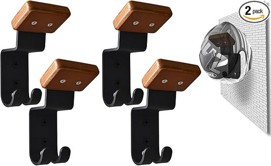 Motorcycle Helmet Rack, Heavy Duty Helmet Holder on Wall for Motorcycles Keys Gloves (4)