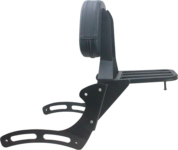 YHMOTO Passenger Backrest Sissy Bar with Luggage Rack for Kawasaki Vulcan 900 VN900 Classic Custom 2006-2025 (Black)