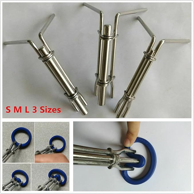 3 Pcs/Set Hydraulic Cylinder Piston Rod Seal Up U-Cup Installation Tool Auto Accessories Bucket Internial O-Rings Rebuild Installtion Tools Kit Universal for Mechanics J05321 (S/M/L)