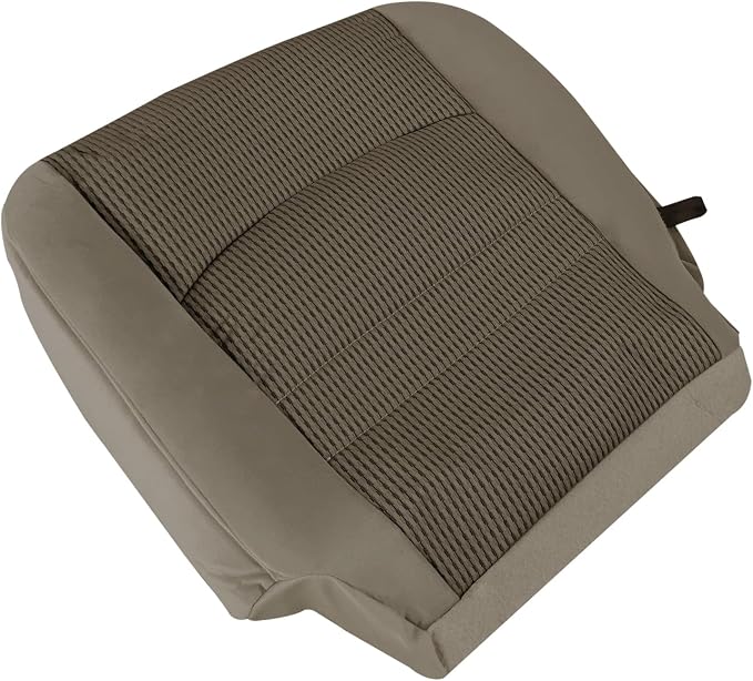 Driver Bottom Cloth Seat Cover & Foam Padding, Tan Driver Side Fabric Seat Cover & Foam Cushion Compatible with Dodge Ram 1500 2500 3500 4500 5500 SLT 2009-2012