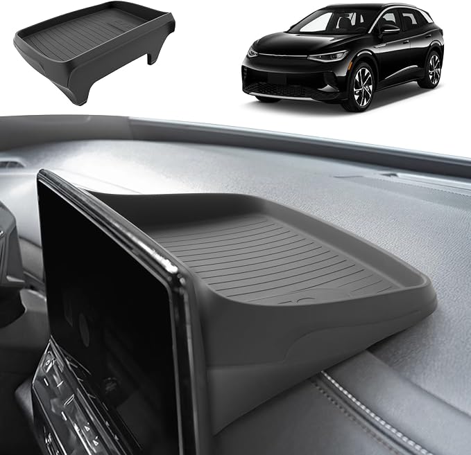 ECOZEN 2025 Audi Q5 Dash Console Organizer - Behind Screen Organizer For 2021-2025 Audi Q5/Q5L/A5/S5 & 2020-2025 Audi A4L/A4/S4 Accessories Silicone Dashboard Storage