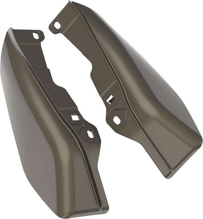 Color - Matched Mid Frame Air Deflectors Heat Shield, Perfectly Fit for Harley Touring Models 2009-2026 River Rock Gray