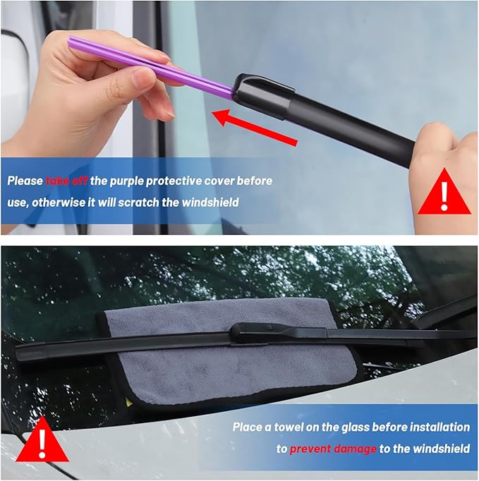 Windshield Wipers blades, 20'' + 18'' Wiper Blades Fit for Hyundai Elantra 1992-2010/ Ford Escape 2005-2007 All-season Automotive Replacement Windshield Wiper Blades (Set of 2)