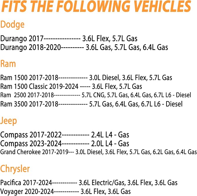 Battery Current Sensor Compatible with Dodge Durango 2017-2020, Jeep Grand Cherokee/Compass 2017-2019, Ram 1500 2500 3500 2017-2020, Replacement for 68318616AC