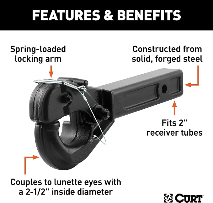Curt 48004 Receiver Mount Pintle Hook