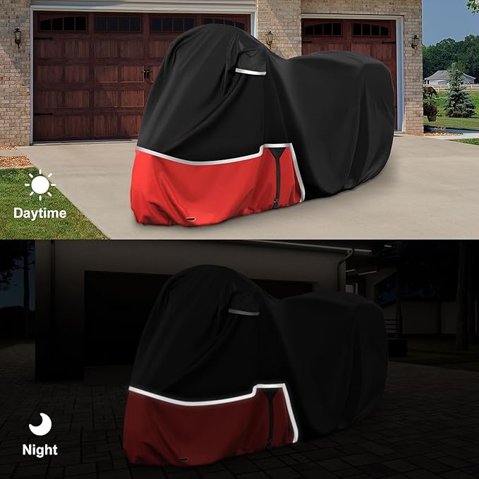 Waterproof Motorcycle Cover Replace for Honda CBR600RR CBR1000RR /CBR500R CBR650R CB1000R Sport/Standard Model, 420D Oxford Cloth Motorcycle Cover for Snow Rain Dust Protection