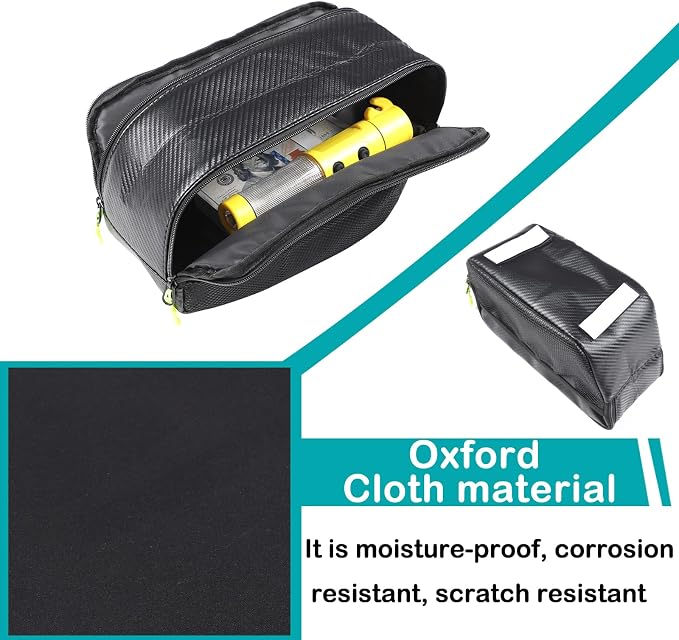Car Storage Box Compatible with BMW X1 U11 2023 2024 2025 Lower Console Organizer Tray, Oxford cloth material Under Console storage bag Interior Accessories (Carbon Fiber Pattern)