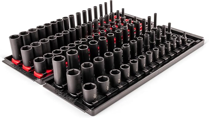 TEKTON 1/4 Inch Drive Impact Socket Set, 87-Piece | SID90206
