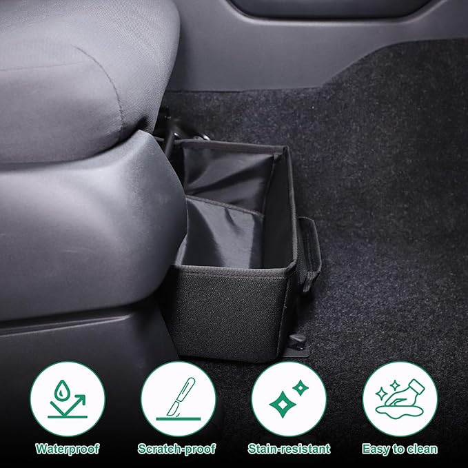 Daeiclru Car Under Seat Storage Box Compatible with Nissan Frontier 2022-2024, Front Under Seat Storage Organizer Driver Passenger Under Hidden Organizer Storage Box with Handle (1PCS)