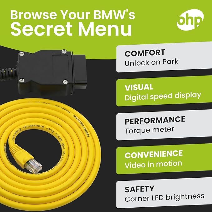 OHP ENET OBD2 (Enet Cable + USB Type C)