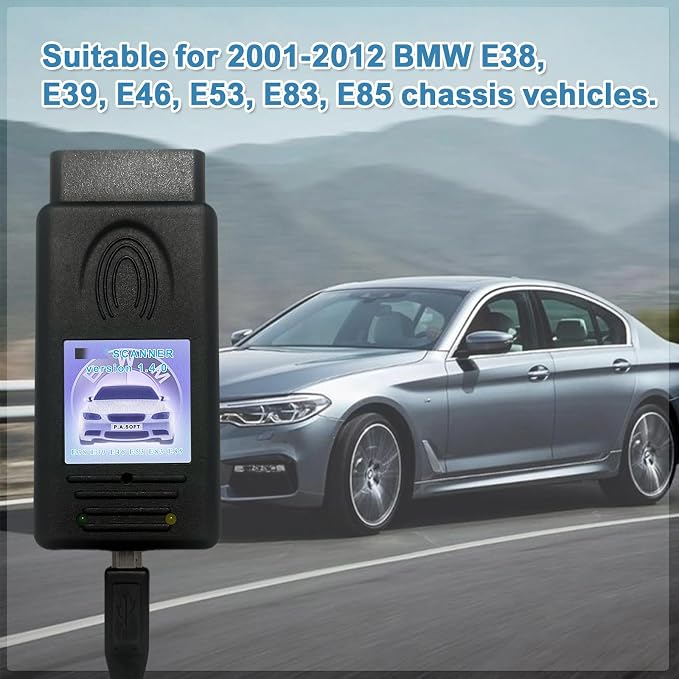 for BMW Scanner 1.4.0 Programmer V1.4 Eeprom Programmer Code Reader Work for BMW E46,E38,E39,E53,E83,E85 Vehicle Fit ECU Programming Tool OBD2 Scanner Diagnostic Tool(Only Support Windows XP)