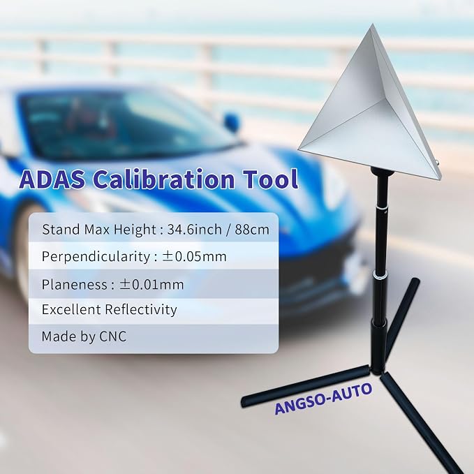 Radar Aiming Corner Reflector Target ADAS Calibration Tool with Stand Vehicle Tool for Honda Toyota Mazda Kia Ford GM Hyundai