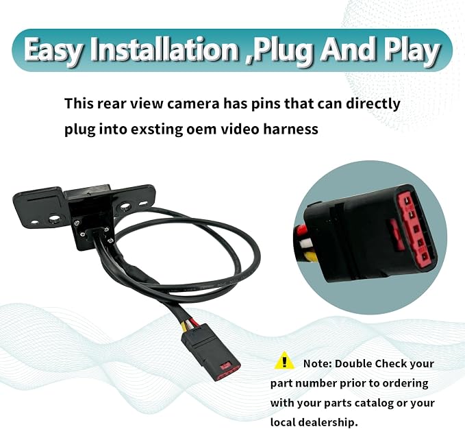 Front View Insurance Assist Camera Compatible with Chevy Traverse 2018-2020 Replace 23165927