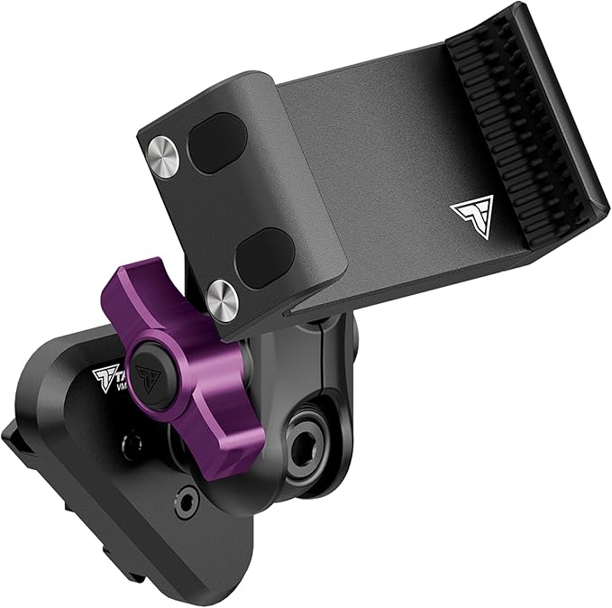 Tackform Link Vent Phone Mount Compatible with 2015-2020 Ford F-150, 2017-2021 Super Duty, 2018-2021 Expedition | Aluminum | Universal Holder Compatible with iPhone, Galaxy, More | Purple Knob