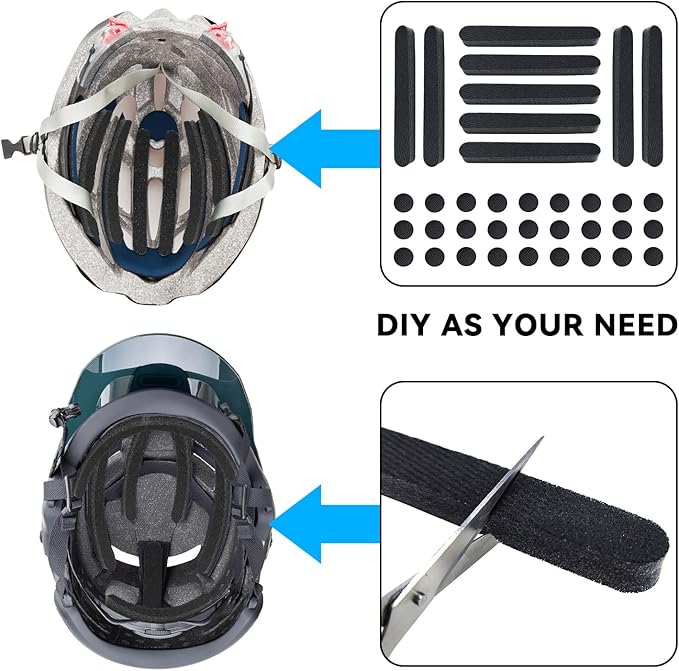 Replacement Universal Foam Pads Kit Universal Airsoft Helmet Pads Bike Helmet Pads for Giro Bell Limar Cycling Motorcycle Helmet