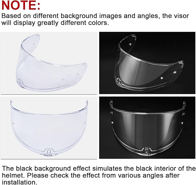 PSLER Sedici Strada 2 Visor - Sedici Strada 2 and Strada 3 Face Shield Motorcycle Helmet visor Accessories Replacement for LS2 FT2 VECTOR Sedici Strada 2 Strada 3 FF801 FF397，Clear