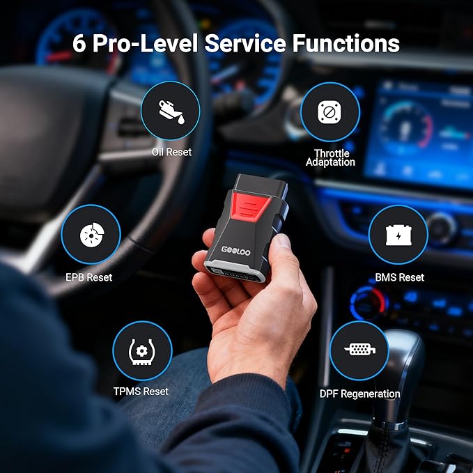 GOOLOO GP4000 Jump Starter & GOOLOO DS100 OBD2 Scanner Bluetooth