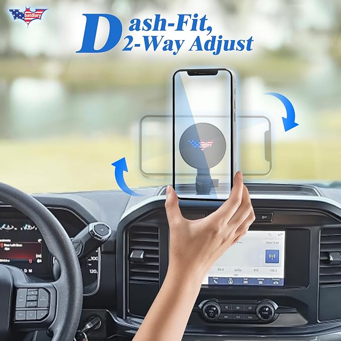 F150 Magnetic Phone Mount Compatible with 2021 2022 2023 2024 2025 Ford F150 & 2021-2023 Ford Raptor Truck Accessories Metal Cell Phone Holder Dash Platform Mount