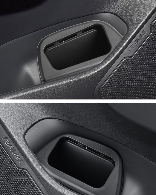 (2PCS) RAV 4 2025 Trash Can Trash Bin for Door RAV4 XSE Car Door Trashcan Trash Holder for 2019-2025 Toyota RAV4 Hybrid Accessories (LE/SE/XLE Premium/Woodland/Limited)Driver Passenger Door Trashcans