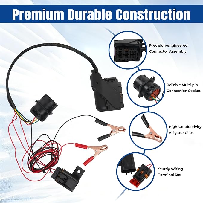 Diagnostic Cable Compatible with Paccar MX13 EPA17 ACM Engine Heavy Duty Trucks Commercial Vehicles Fault Detection Wiring Harness