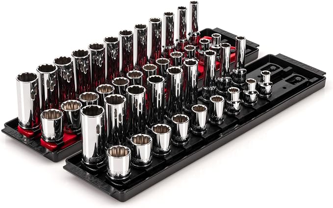 TEKTON 3/8 Inch Drive 12-Point Socket Set, 42-Piece | SHD91219