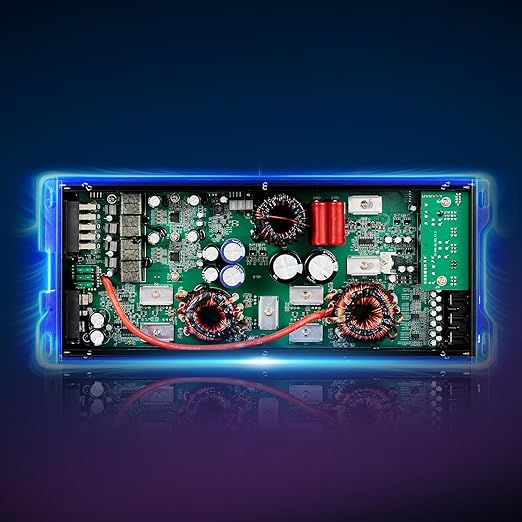 VEVOR 5 Channel Car Audio Amplifier Bridgeable Class D Full Range Amp Max Power 4 x 100W @ 4 Ohm / 4 x 200W @ 2 Ohm + Sub 1 x 500W @ 4 Ohm / 1 x 1000W @ 2 Ohm for Speakers & Subwoofer Vehicles
