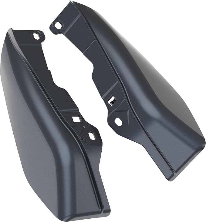 Color - Matched Mid Frame Air Deflectors Heat Shield, Perfectly Fit for Harley Touring Models 2009-2026 Black Tempest