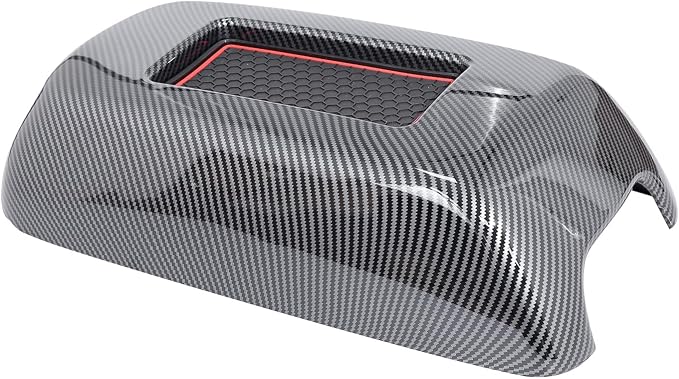 for Dodge Charger for Chrysler 300 Interior Accessories Center Console Organizer Armrest Box Cover Trim ABS Carbon Fiber
