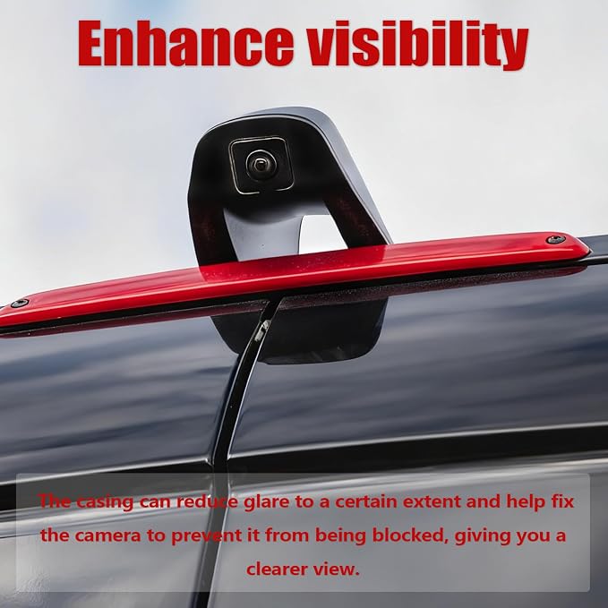 Rear Roof Camera Housing Compatible with Mercedes-Benz Sprinter 1500 2500 3500 2019-2020 Freightliner Sprinter 1500 2500 3500 2019-2020 Rear Camera Cover Shell Replaces A907820120 90782040019051