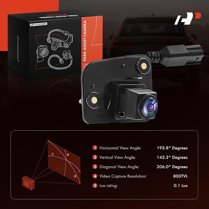 A-Premium Rear View Backup Camera Compatible with Nissan | Parking Camera for 2014 2015 2016 2017 2018 Versa - Replace# 284423VA3A