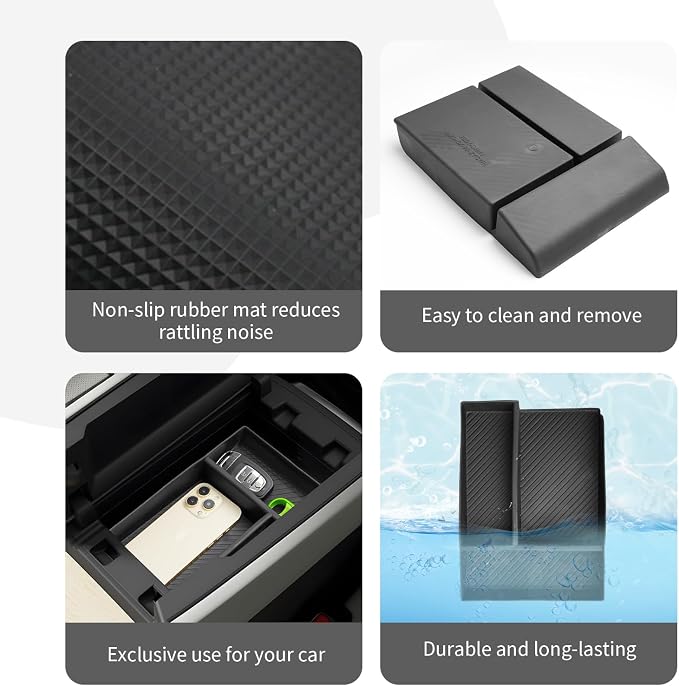CDEFG for 2025 2026 Mazda CX-90 CX-70 Center Console Organizer Tray for 2024 2025 2026 Mazda CX90 CX70 Accessories Middle Console Armrest Storage Box (1 for Armrest ONLY)