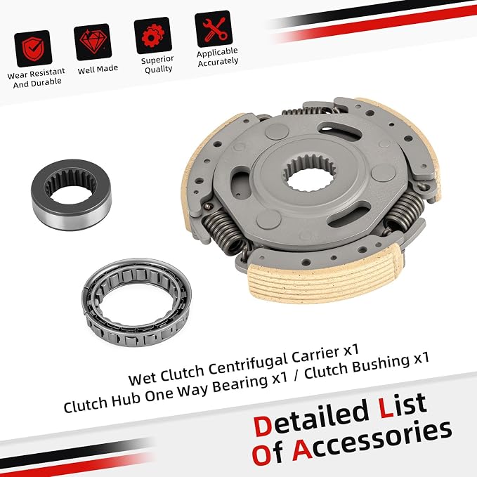 Wet Clutch Centrifugal Carrier & Bearing For Kawasaki Bayou 220 250 KLF250 KLF220 1988-2022 41033-1713
