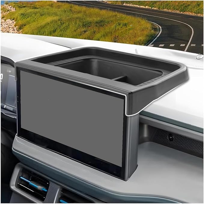 SXCY for 2025 2026 Ford Maverick Dashboard Organizer Tray for 2025 2026 Ford Maverick Accessories Screen Back Tray 2025 2026 Maverick Behind Dash Console Organizer Tray