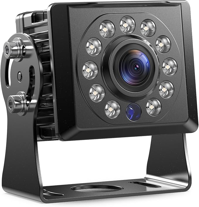 Fookoo AHD 1080P Single Wired Backup Camera 10G Vibration-Proof IP69 Waterproof Rear View, Suit for Fookoo Wired Backup Camera System