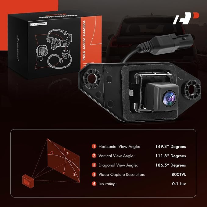 A-Premium Rear View Backup Camera Compatible with Scion | Parking Camera for 2014 2015 xB - Replace# 55TO403