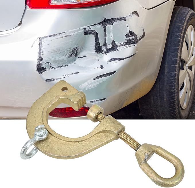 Acouto Auto Body Frame Clamp 2 Way G Clamp Self Tightening Pull Clamp Frame Back Auto Body Repair Tools for Car Truck Bus, Chrome Vanadium Steel Automotive Tools & Equipment