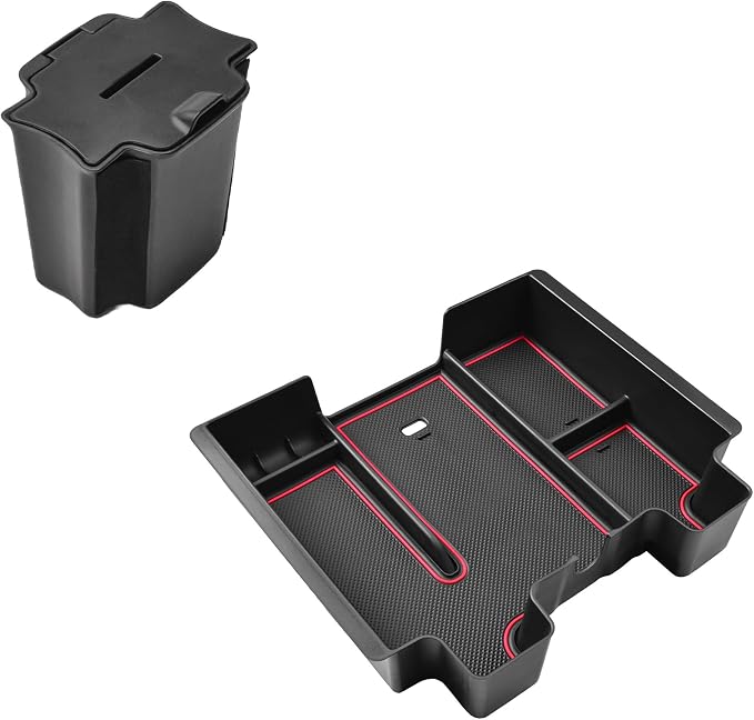 Center Console Coin Tray and Full Center Console Organizer for 2019-2022 Chevy Silverado 1500 & GMC Sierra 1500/2020-2023 Silverado/Sierra 2500HD 3500HD Accessories,Full Console Bucket Seats Only
