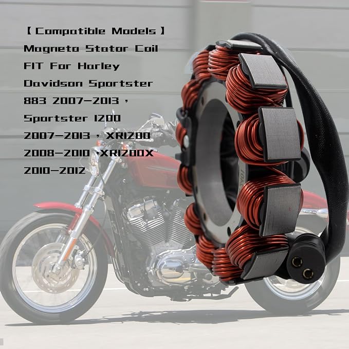 KARSEE Stator Coil 29997-07 Compatible With Harley Davidson Sportster 1200 Sportster 883 2007-2013 XR1200 2008-2010 XR1200X 2010-2012