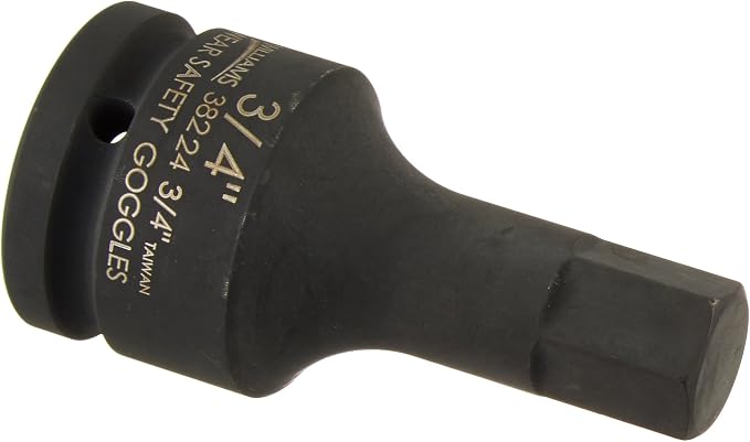 Williams JHW38224 3/4-Inch Drive Impact Hex Socket, 3/4-Inch , Black