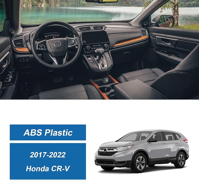 Carbon Fiber Interior Door Panel Cover Compatible with 2017-2022 Honda CR-V CRV
