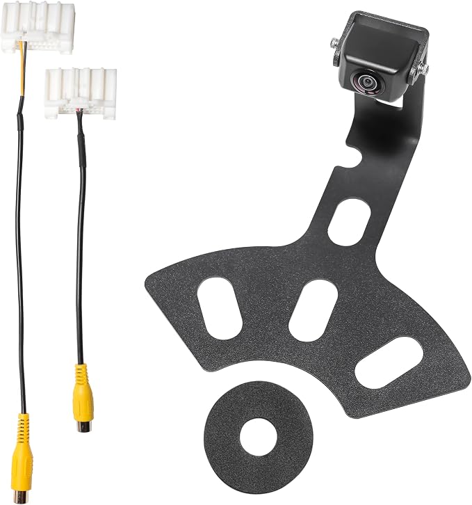 EWAY Light 1.0 Spare Tire Mount Backup Camera for Jeep Wrangler JK JKU Unlimited 2/4 Doors Reverse Rear View, Full Metal Camera Cover, Stainless Steel Bracket, Adjustable Angle Off-Road Wheel Camera