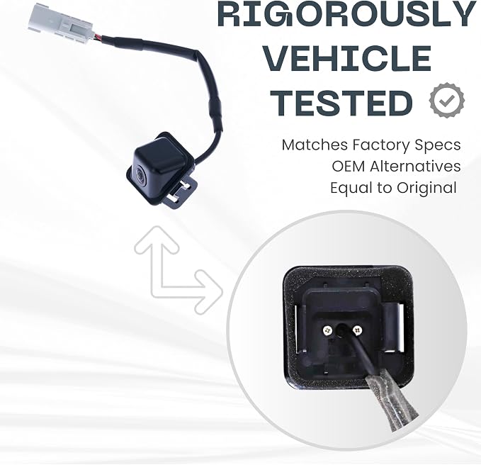 Backup Camera Replaces for Cadillac CTS Sedan 2014-2016 w/o Surround View | 2017-2019 w/o Surround View, w/o Video Display Mirror OE Part # 84122569, 22881099, 23387830