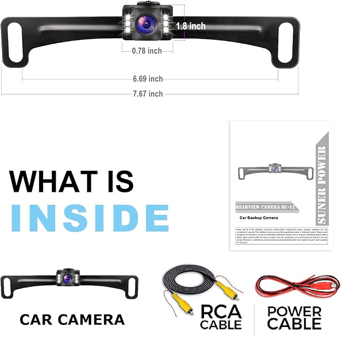 8 led Backup Camera + 6 led Backup Camera