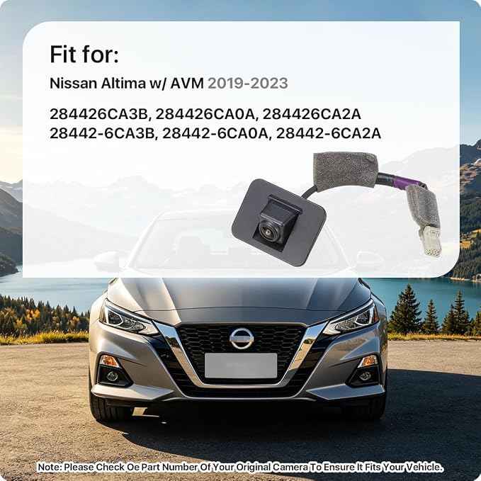 28442-6CA0A Rear View Camera Replacement for Nissan Altima w/AVM 2019-2023, OE Backup Cam Replaces 284426CA3B, 284426CA0A, 284426CA2A, 28442-6CA3B, 28442-6CA2A by GreenYi