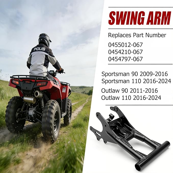 Swing Arm for Polaris Sportsman 90 110 2009-2024, Outlaw 90 110 2016-2024, Part 0455012-067 Replace 0454797-067 0454210-067