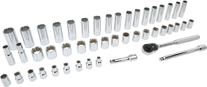 K Tool International 47-PIECE 3/8 IN. DR 12-PT SAE AND METRIC