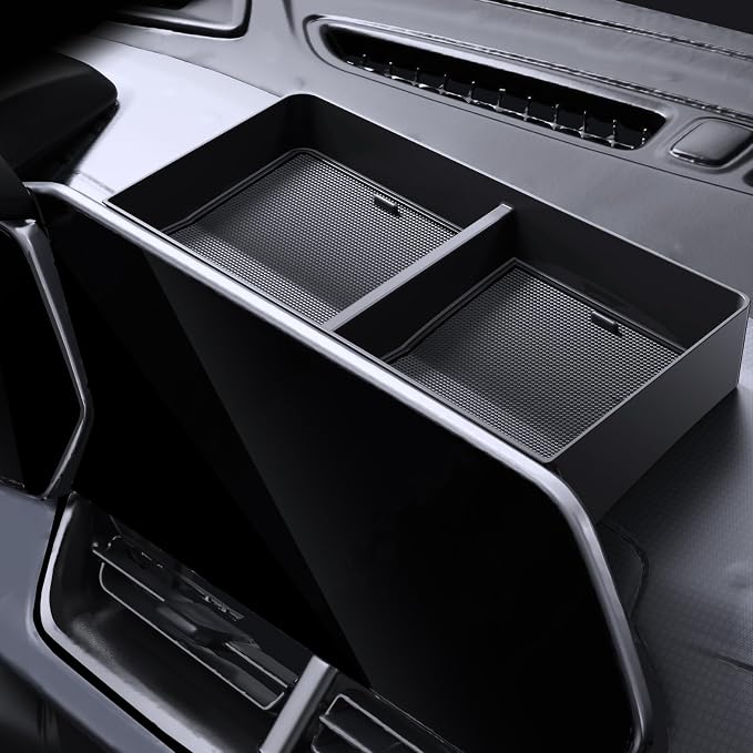 for Trax Dashboard Console Organizer 2024 2025 2026 Chevy Trax LT/2RS/ACTIV Accessories Behind Screen Organizer Storage Box Console Dash Tray