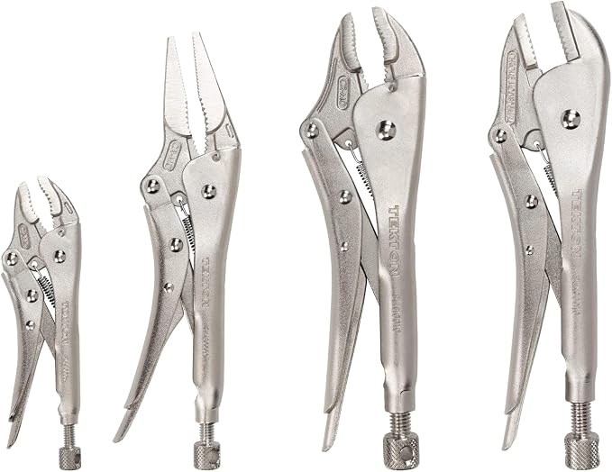 TEKTON Locking Pliers Set, 4-Piece | PLK99902