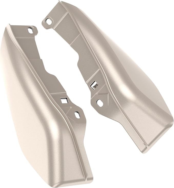 Color - Matched Mid Frame Air Deflectors Heat Shield, Perfectly Fit for Harley Touring Models 2009-2026 Silver Fortune